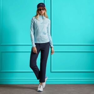 G/FORE Womens Size 6 Stretch Twill Mid Rise Straight Leg Trouser Twilight Blue